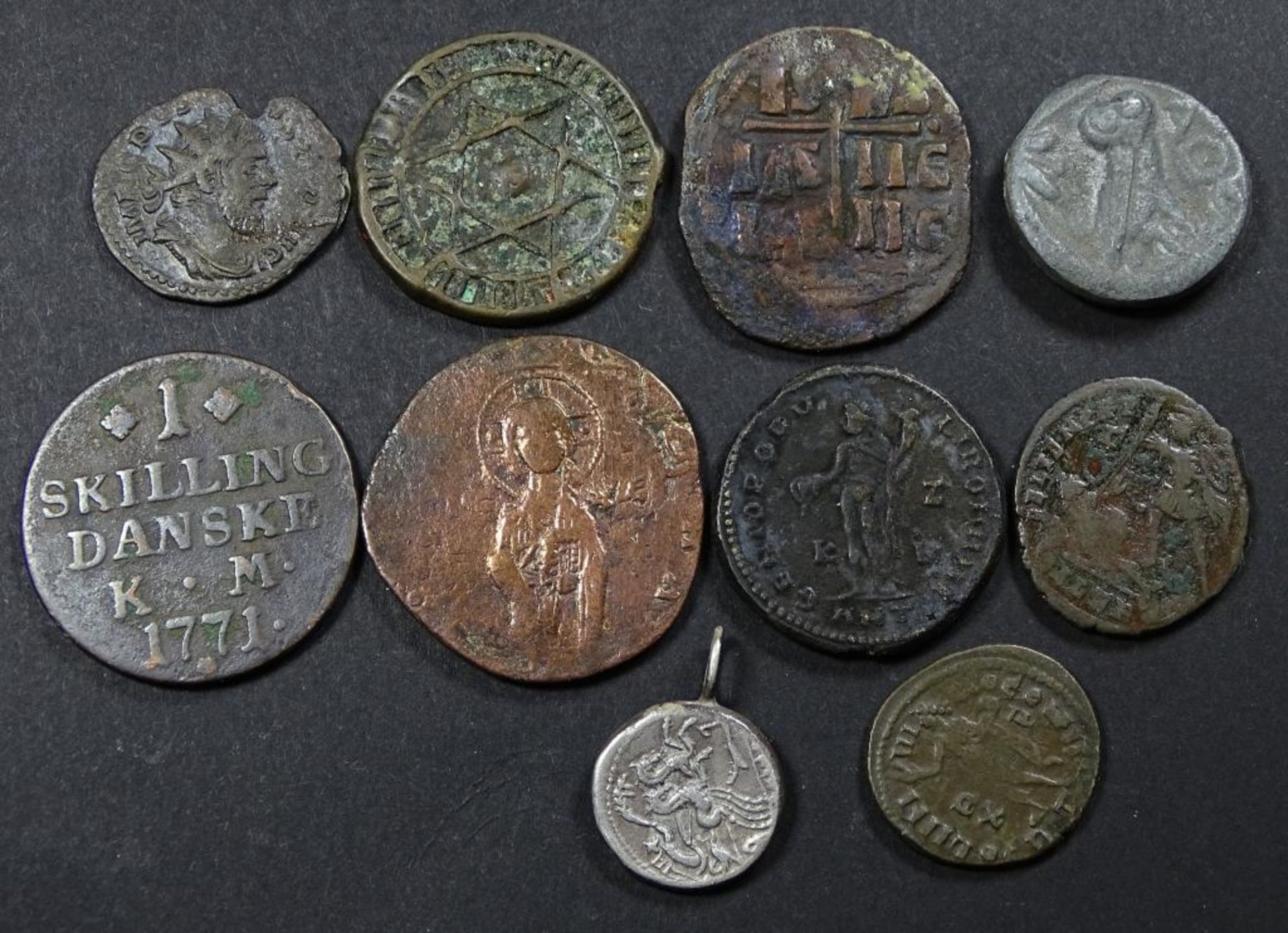 10x Münzen,Mittelalter,anti