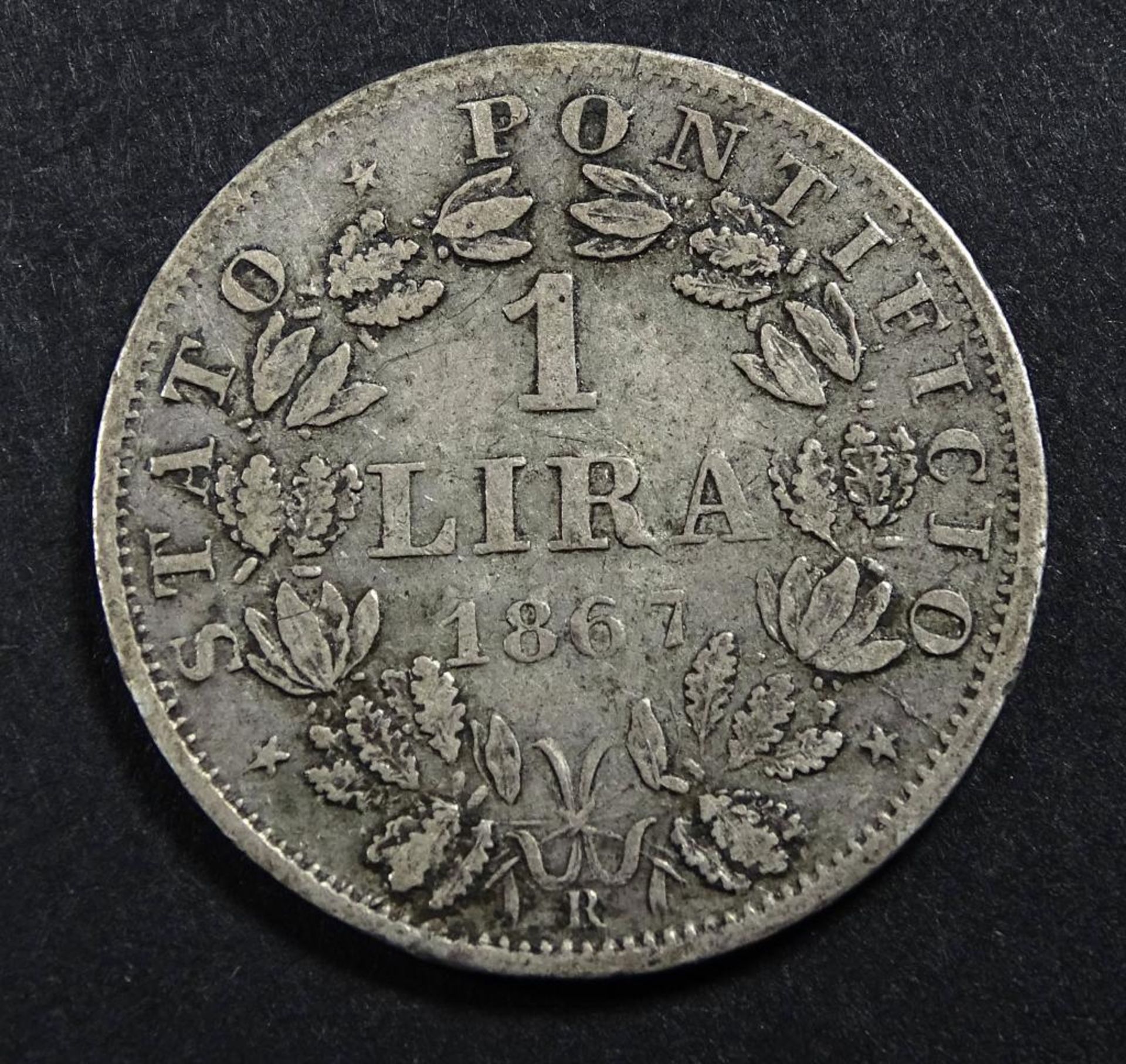 1 Lire,Italien,1867R,s,d-23mm