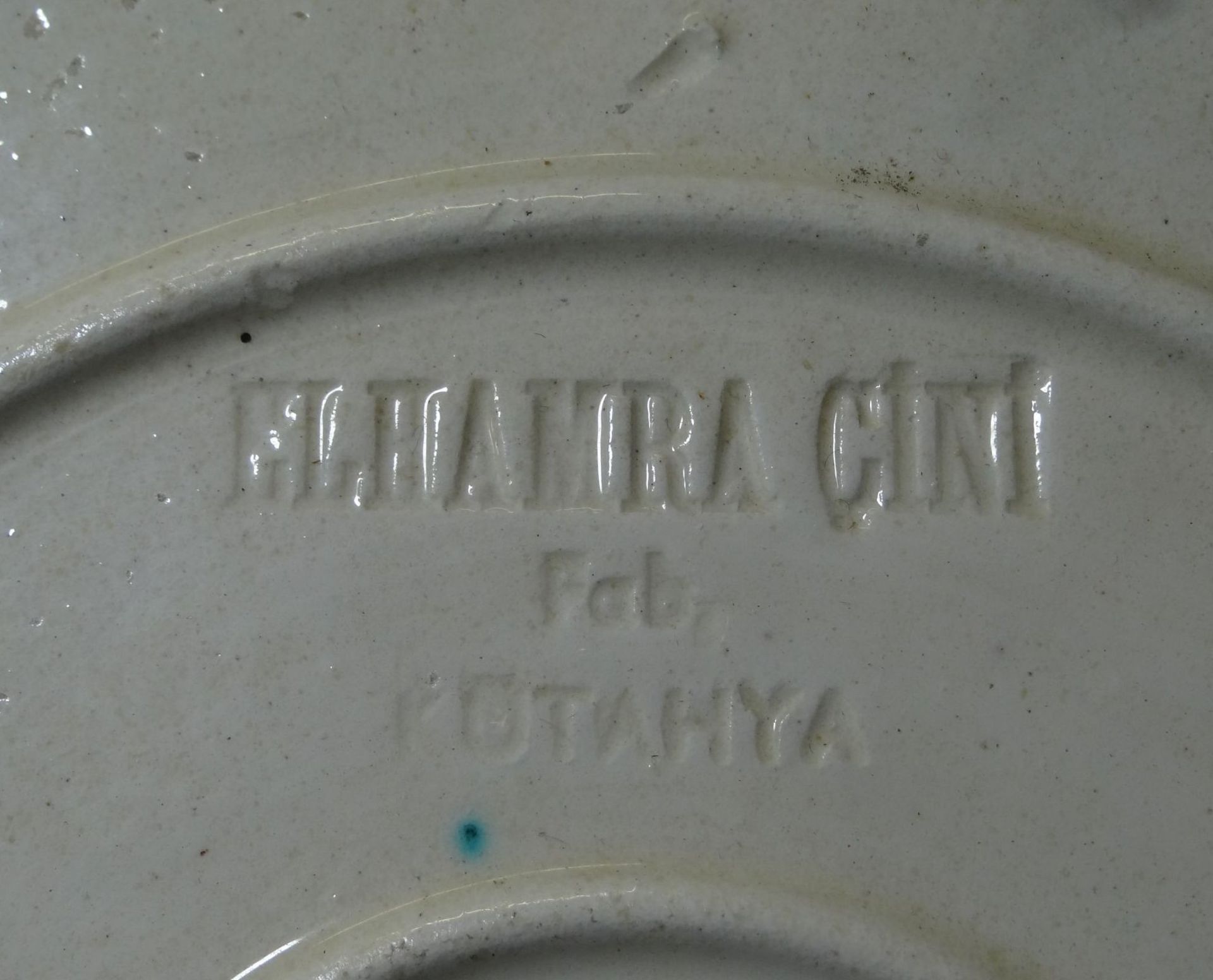 KUTAHYA Wandteller Keramik "Elhamra Cini" handbemalt, D-33 cm - Bild 3 aus 4