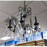 Empire Style Drop Crystal Chandelier.