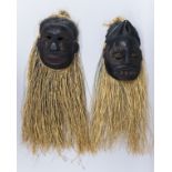 Two Ibibio, Nigerian Masks.