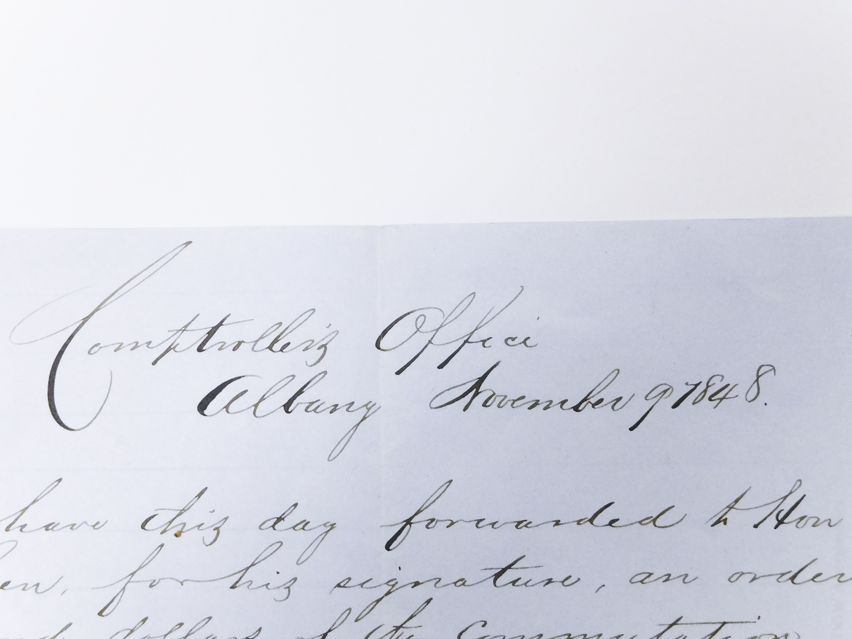 Letter from Millard Fillmore, 1848. - Image 4 of 6