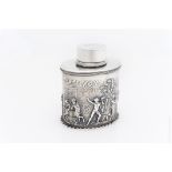 English Sterling Silver Tea Caddy.