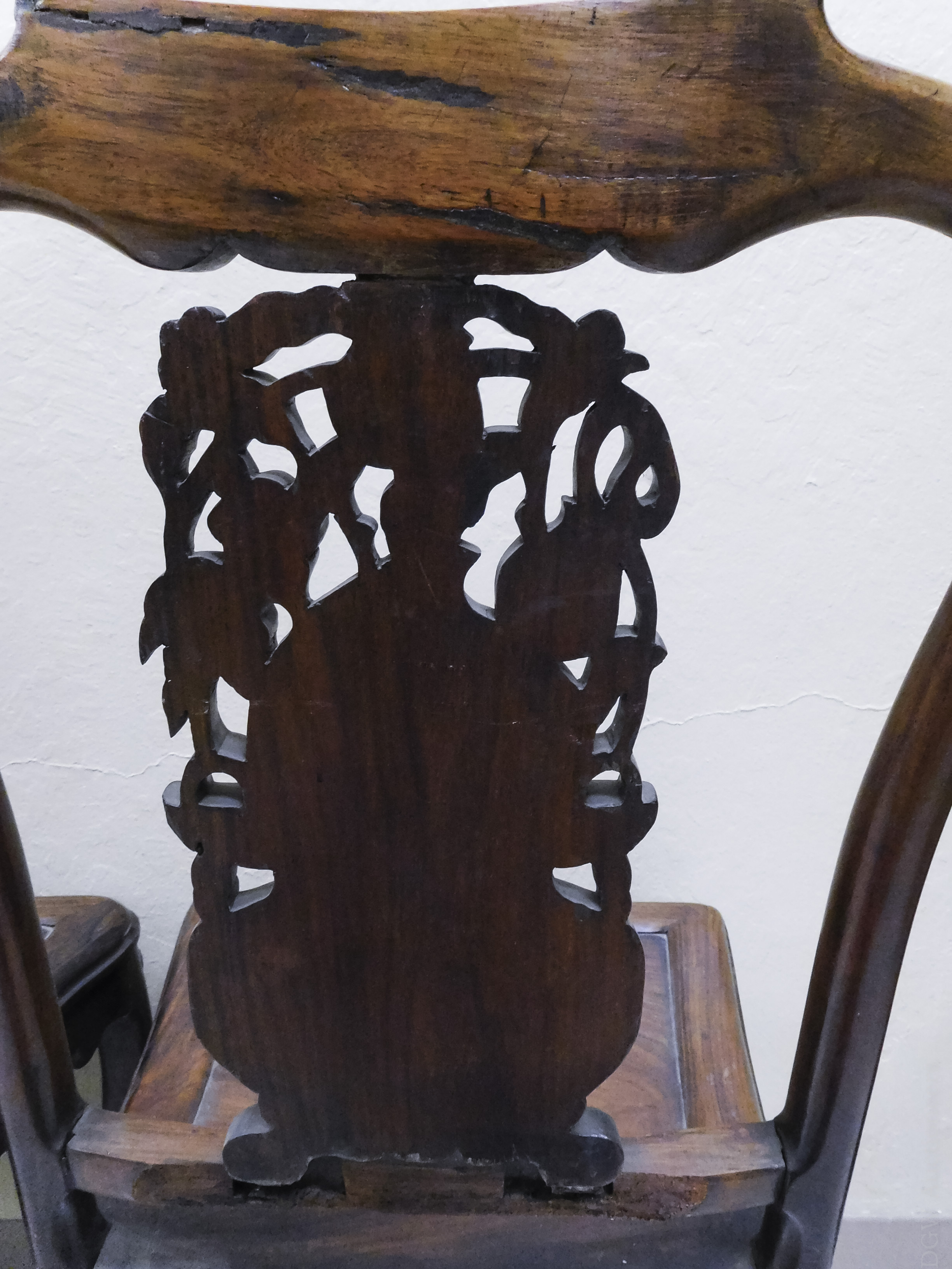 (4) Chinese Ironwood Side chairs. - Image 3 of 8