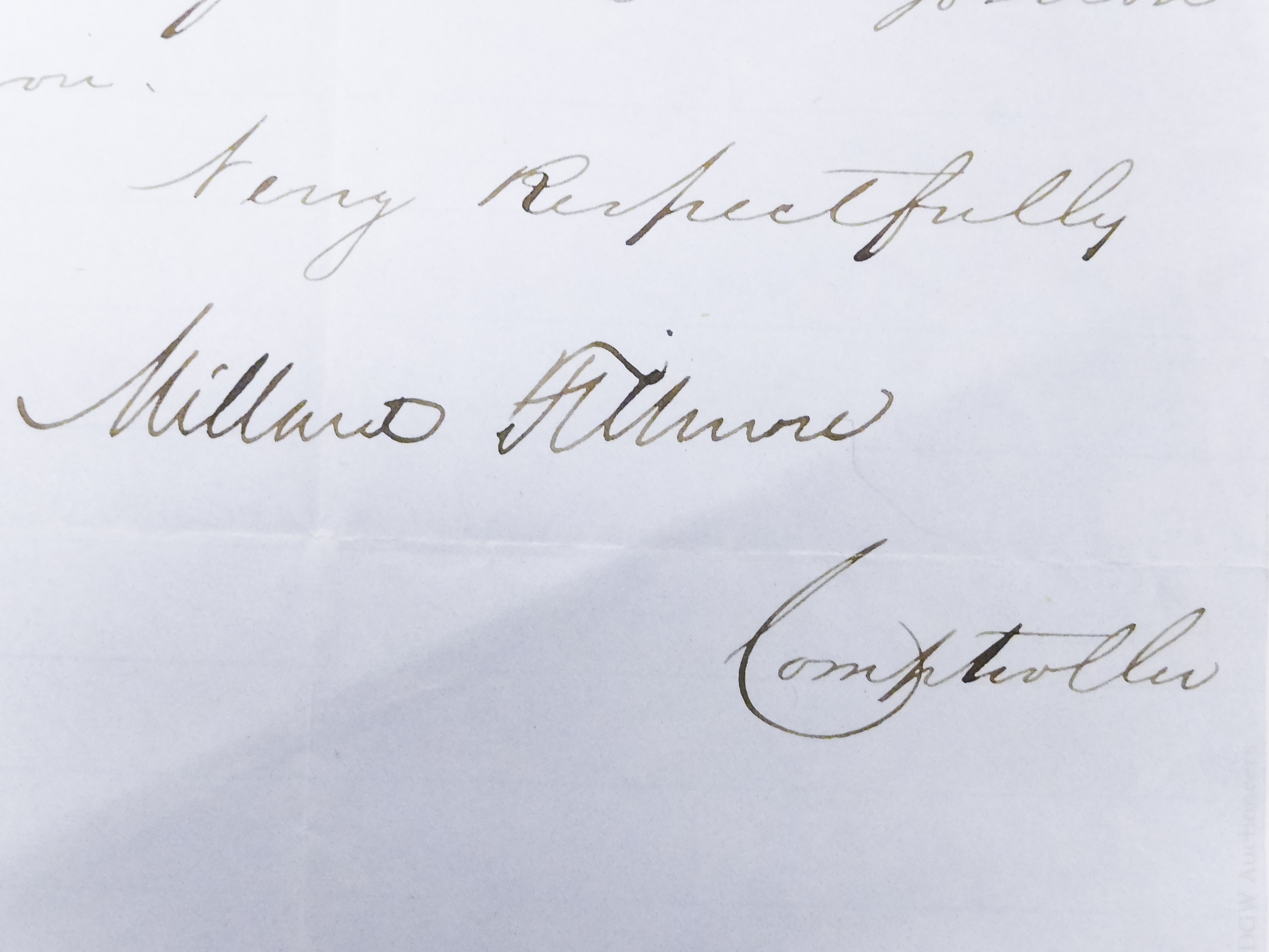 Letter from Millard Fillmore, 1848. - Image 2 of 6