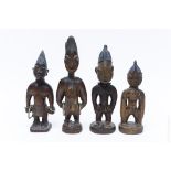 Group of Four Yoruba Ibeji Figures.