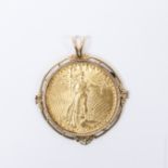 1916-S St. Gaudens Double Eagle Pendant.