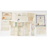 Group of 19th & Early 20th C. Documents.