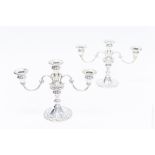 Pair Gorham Sterling Silver Weighted Candelabra.