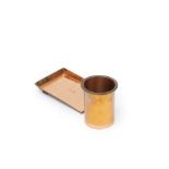 Dirk Van Erp Copper Vase & Tray.