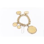 Charm Bracelet with Gold Coins.