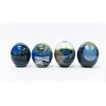 (4) John Lewis Moon Bottle Vases.