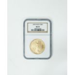 2005 $50 Gold Coin MS70 NGC.