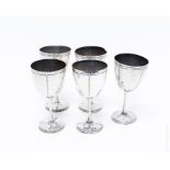 (5) Maciel Mexico Sterling Silver Goblets.