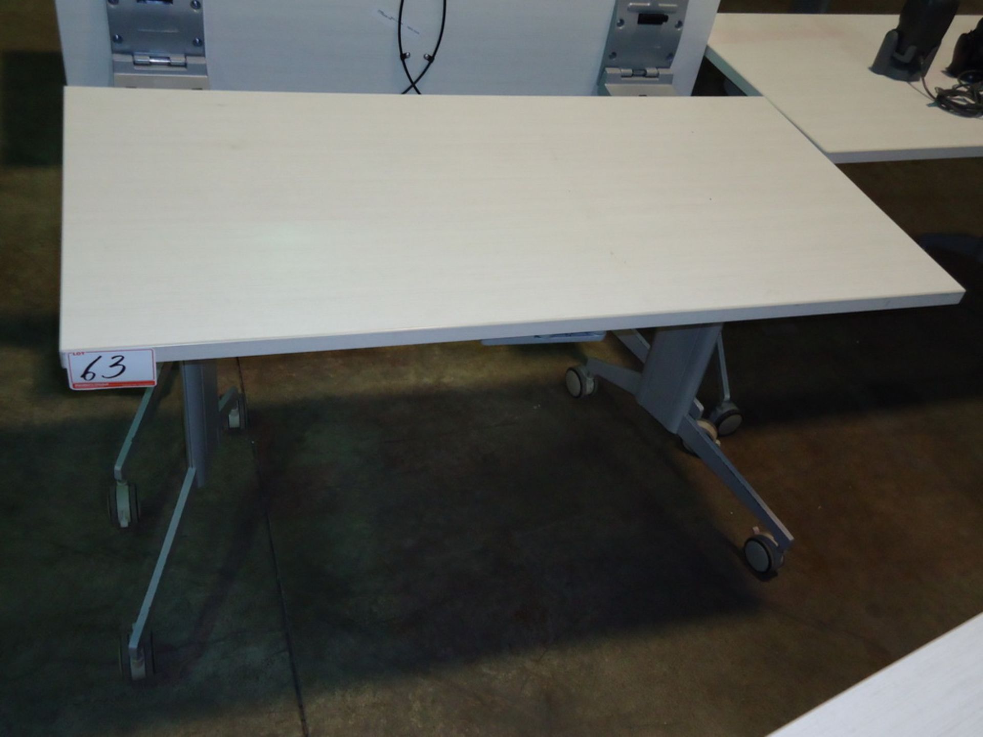 ARTOPEX APPROX 2' X 4' ROLLING GENIUS TRAINING TABLE (FLIP-UP TOP)