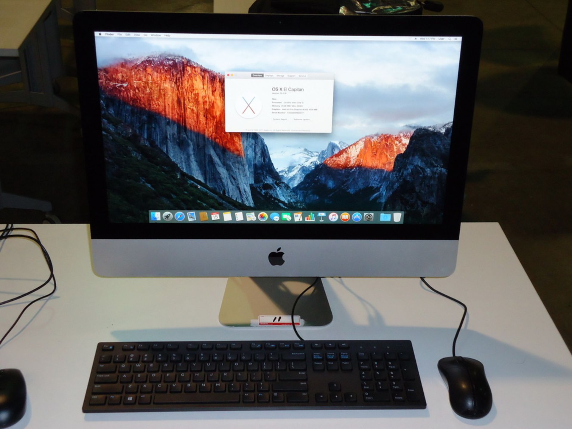 APPLE 21.5" IMAC 16,2 W/ INTEL CORE I5 QUAD CORE 2.8GHZ, 8GB 1867MHZ MEMORY, INTEL IRIS PRO 6200