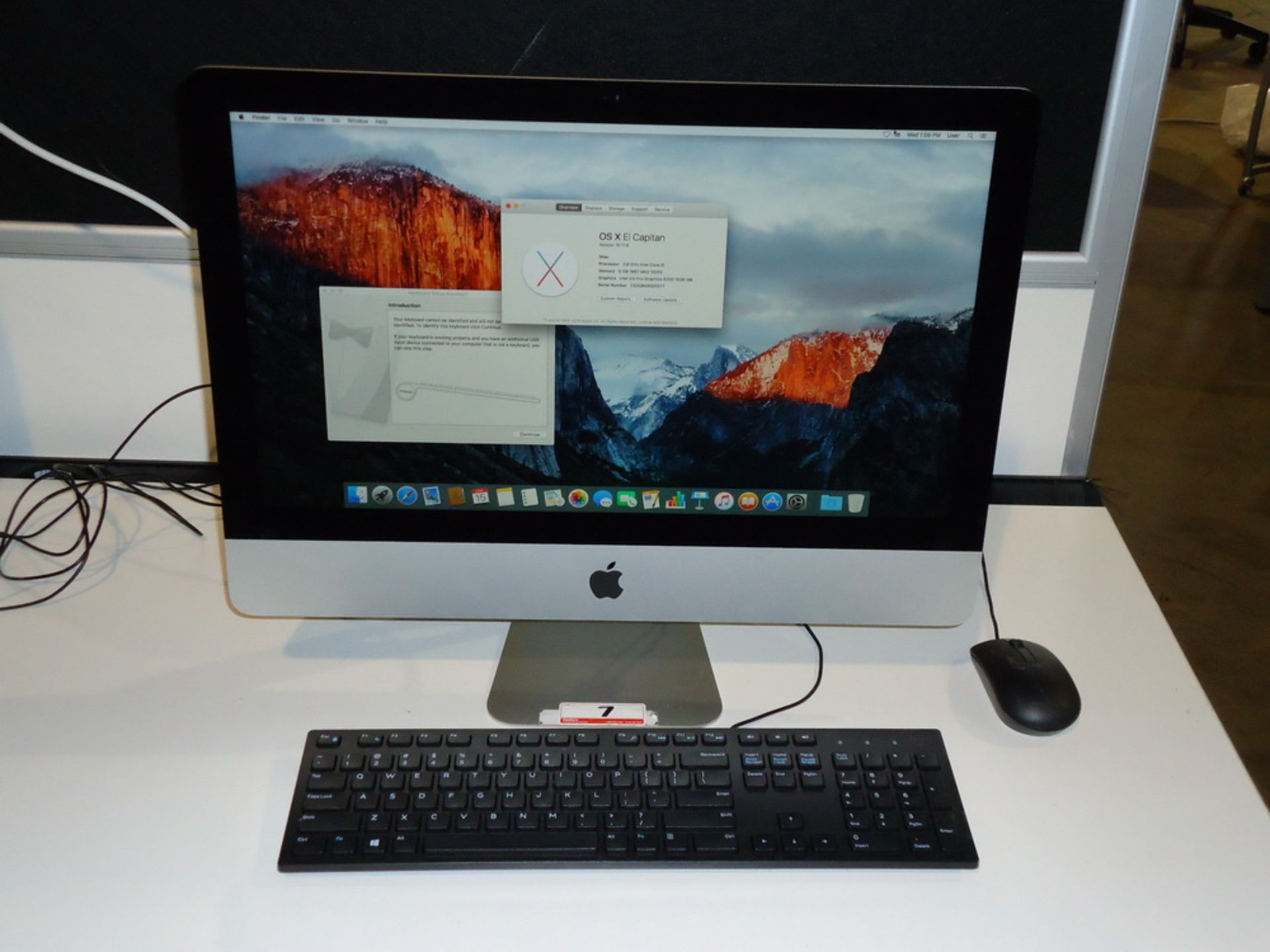 APPLE 21.5" IMAC 16,2 W/ INTEL CORE I5 QUAD CORE 2.8GHZ, 8GB 1867MHZ MEMORY, INTEL IRIS PRO 6200