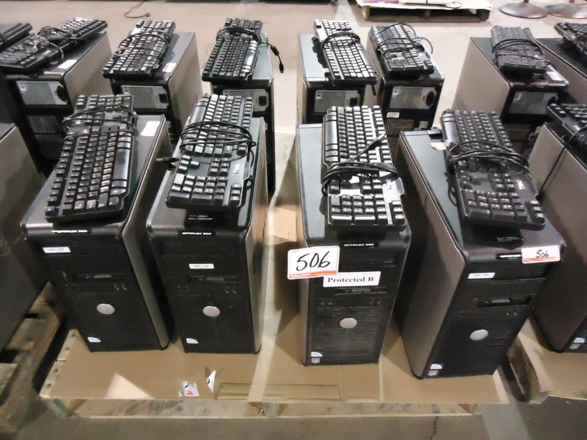 UNITS - DELL OPTIPLEX 360 TOWER PCS C/W KB & MOUSE (NO HDD'S)