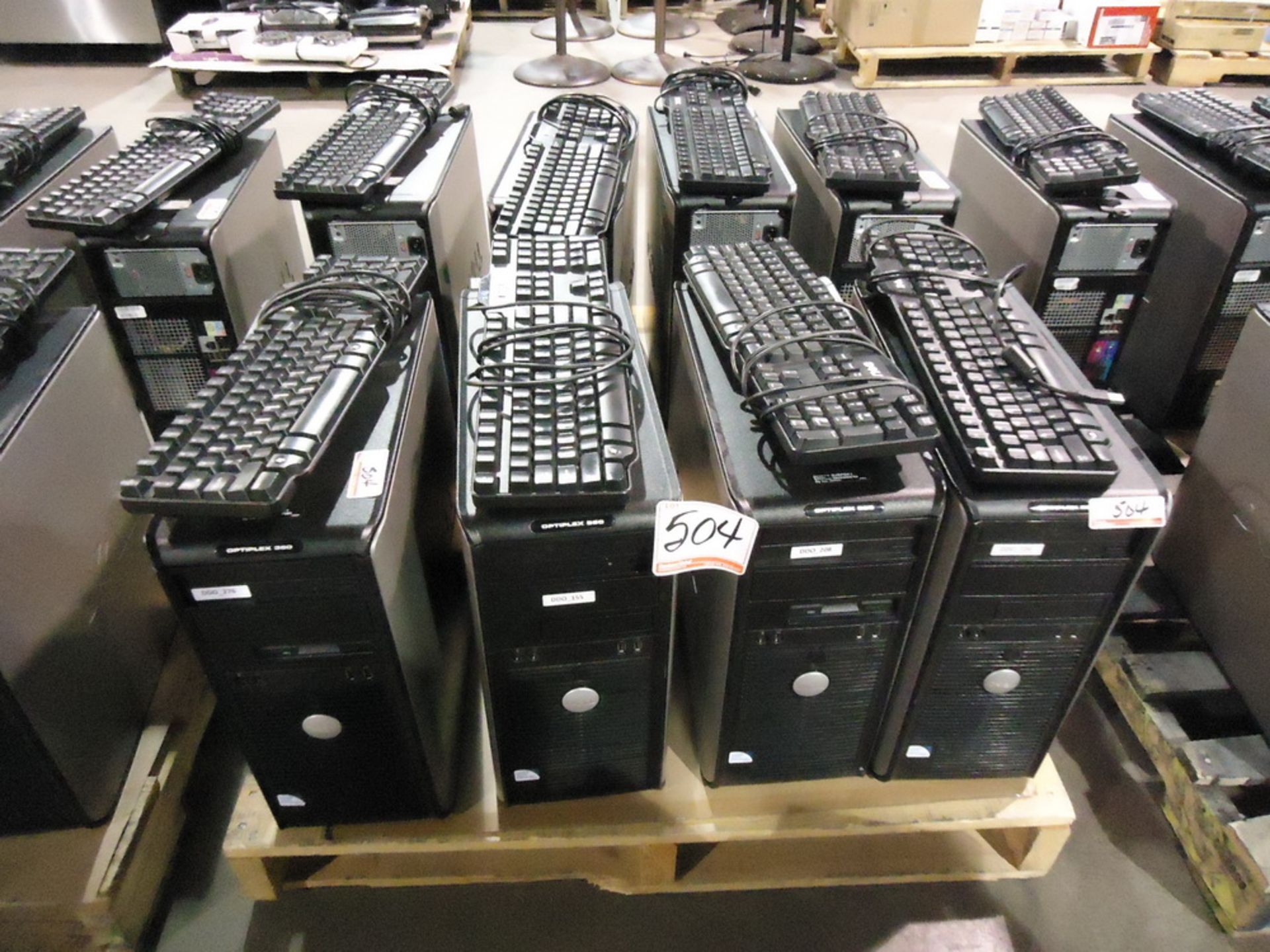 UNITS - DELL OPTIPLEX 360 TOWER PCS C/W KB & MOUSE (NO HDD'S)