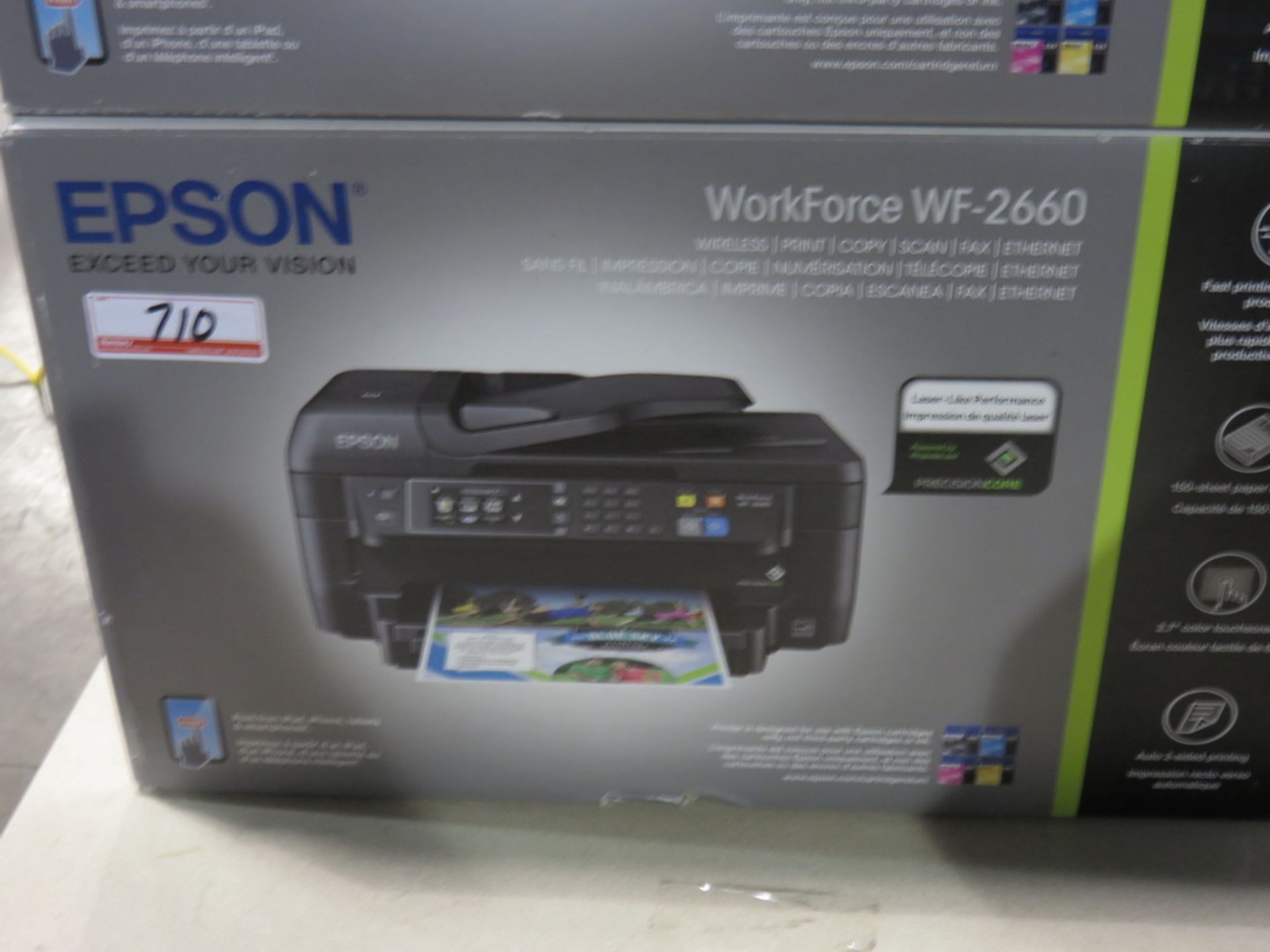 NEW IN BOX - EPSON WF2660 WORKFORCE WIRELESS ALL-IN-ONE PRINTER