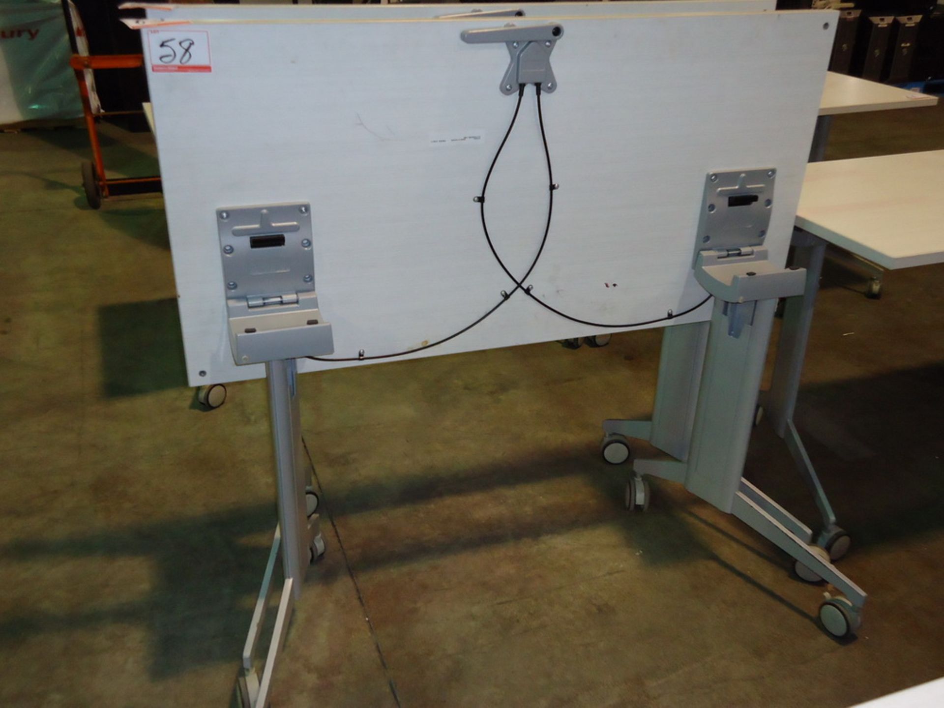 ARTOPEX APPROX 2' X 4' ROLLING GENIUS TRAINING TABLE (FLIP-UP TOP) - Image 2 of 2