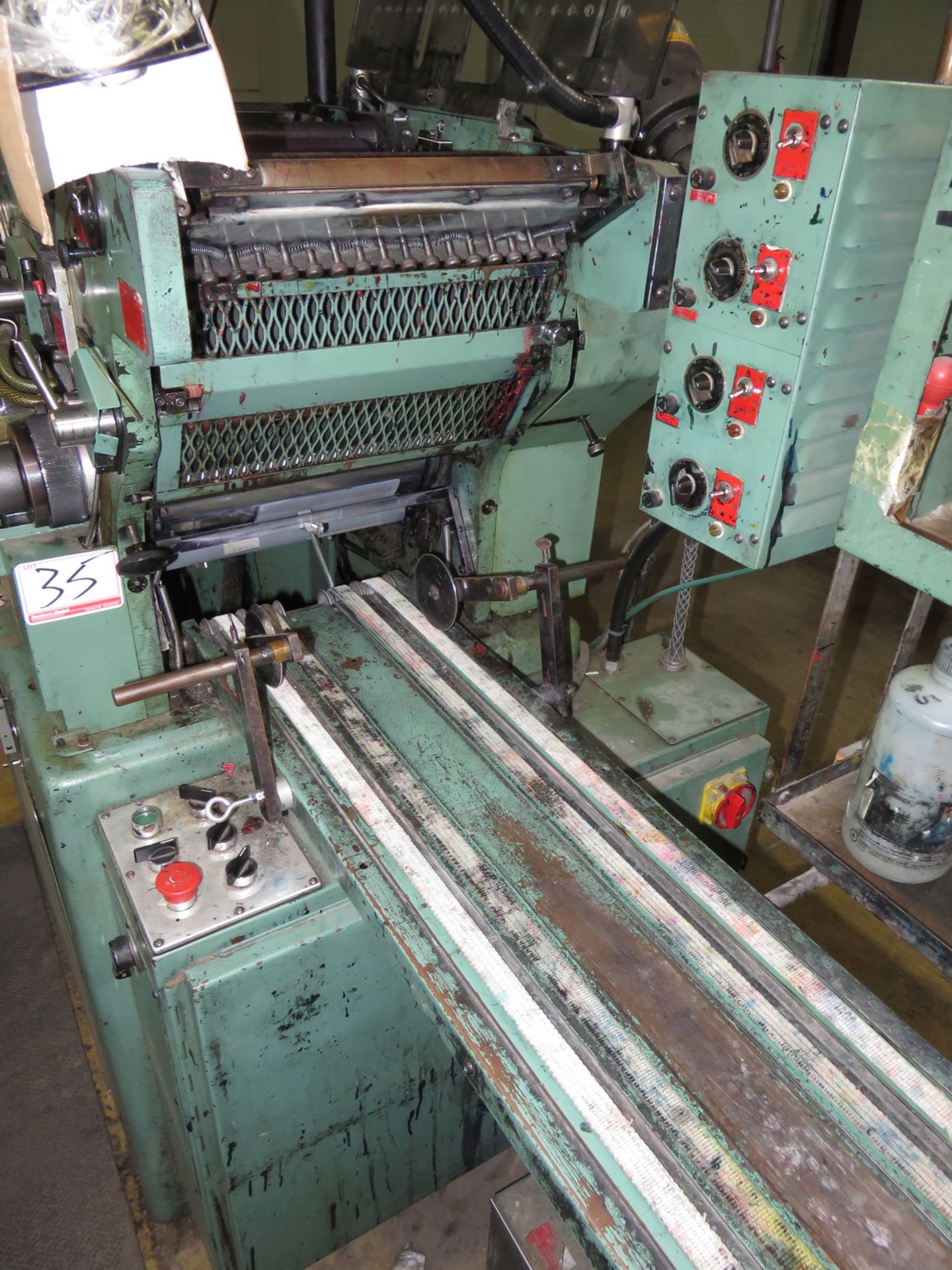 HALM MODEL JP TWOD-P 2-COLOR TOP FEED JET ENVELOPE PRESS, S/N 3040 - Image 4 of 5