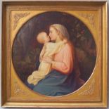 Repke, Heinrich (1977 Werne - 1962 Wiedenbrück): Mutter mit Kind, datiert 1909 Öl auf Leinwand,