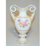 Königl. Meissen (Unterglasurblaue Marke (Knaufzeit) 1850-1924): Große Schlangenhenkel-Vase, Entw.