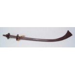 Tibetisches Kultschwert "Kora" Ein Nepal/Tibet-Schwert mit langer, leicht gebogener Eisen-Klinge,