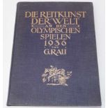 Rau, Gustav: "Die Reitkunst der Welt an den Olympischen Spielen 1936" auf 398 Seiten zahlreiche