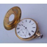 Savonette 18 Kt "Ludgate Watch" von J.W: . Benson London 1880 englische Halbsavonette sogenannte