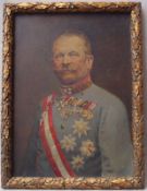 Porträt des KuK-Generals Otto von Frank, um 1900 Öl auf Leinwand, Porträt-Darstellung des