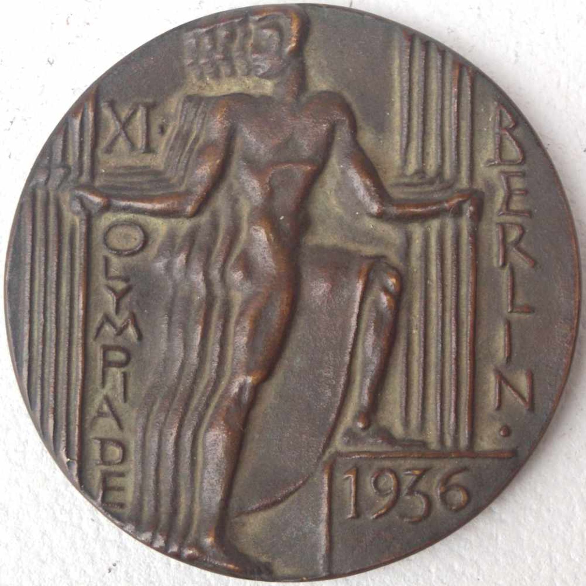 Orig. Bronzemedaille der Olympischen Spiele in Berlin 1936 Berlin 1936, Bronze-Bronzemedaille