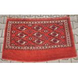 Tekke Taschenfront Ersari 123x85 cm sehr guter Zustand, Pflanzenfarben 1. H. 20. Jhd.