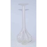 Rene Lalique, Wingen sur Moder: Vase "Claude" farbloses Kristallglas partiell mattiert, unter dem