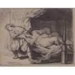 Rembrandt, Harmenszoon van Rijn ( 1606 Leiden - 1669 Amsterdam): Joseph und Potiphars Frau, dat.