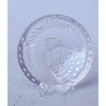 Rene Lalique, Wingen sur Moder: Schale "Concarneau" farbloses Kristallglas partiell mattiert,