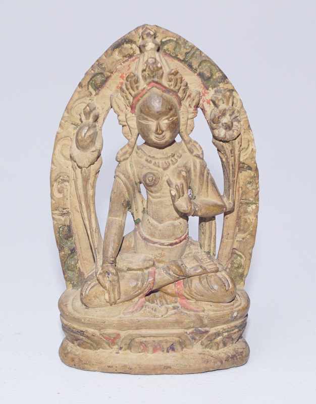 Weisse tibetische Tara Verkörperung des Bodhisattva Avalokiteshvara als Symbol des Mitgefühls und