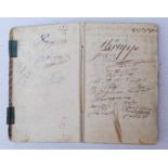 Krupp, Alfred (1812 Essen - 1887 ebenda): Eigenhändiges Notizbuch von 1848 Pappeinband mit