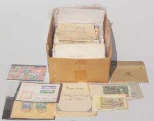 Überraschungskiste Korrespondenz 2. WK Kiste mit div. Feldpost 1940 - 42, Tagebuch, Wehrpass,