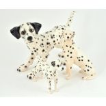 A large Goebel model of a Dalmatian together with a Beswick pottery Dalmatian 'Arnoldene', No. 961