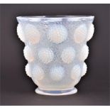 Verlys, France. A 'Cabochons' opalescent glass vase              c. 1935, illustrated as no. 1157