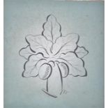A small mid 20th century flower print inscribed verso 'BEDL 17, Maxwell John Artists Ltd.