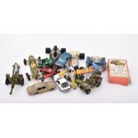 A collection of mid 20th century toy cars and vehicles to include, amongst others, a John Player