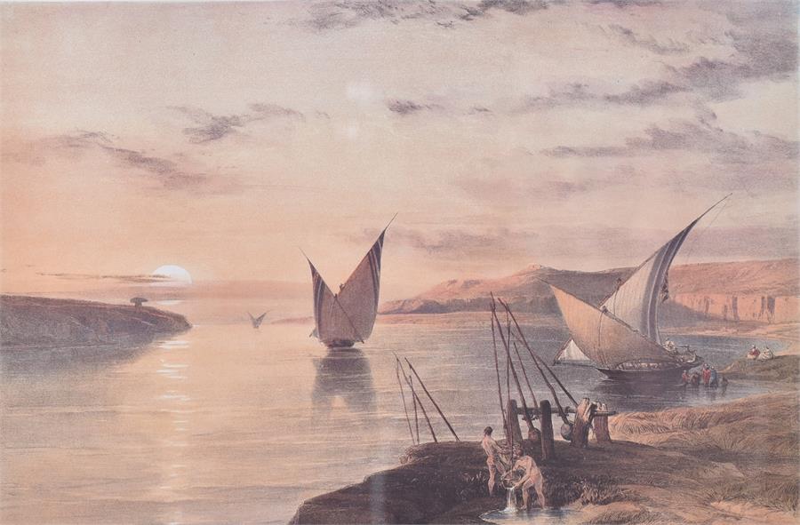 After David Roberts RA (1796-1864) British five tinted lithographs comprising Jericho April 3rd - Image 10 of 10