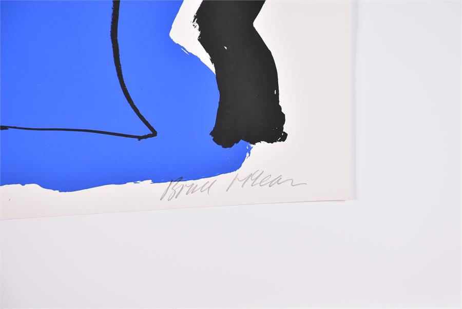 Bruce McLean (born 1944) Scottish  Pipe Smoker with Female Head, screenprint, signed in pencil, - Image 2 of 3