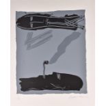 Bruce McLean (born 1944) Scottish Pipesmoker (grey), screenprint, signed and dated in pencil 1984,