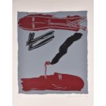 Bruce McLean (born 1944) Scottish Pipesmoker (grey), screenprint, signed and dated in pencil 1984,