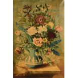 An attractive 20th century still life with flowers oil on canvas, signed 'D.D. Gregory' to lower