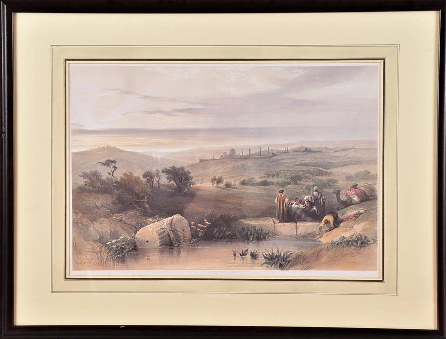 After David Roberts RA (1796-1864) British five tinted lithographs comprising Jericho April 3rd - Image 4 of 10